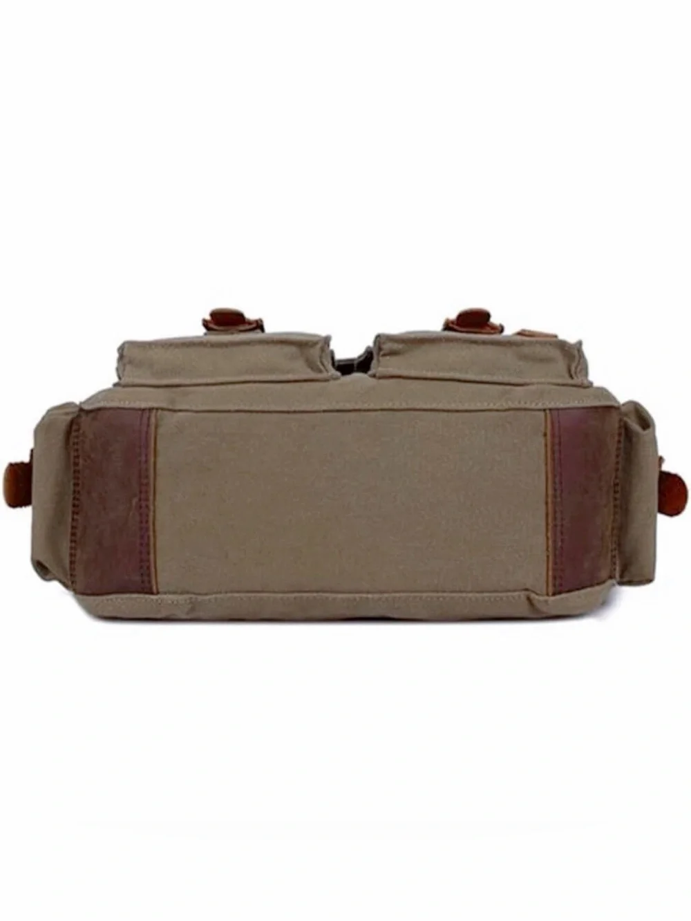 NEW Sechunk Vintage Military Leather Canvas Laptop Bag Messenger Bags Large